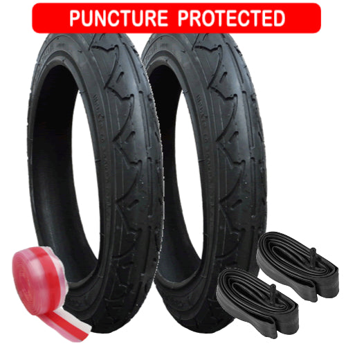 Thule Urban Glide replacement tyres and inner tubes for the rear wheels - 16 inch - Set of 2 - Puncture Protected
