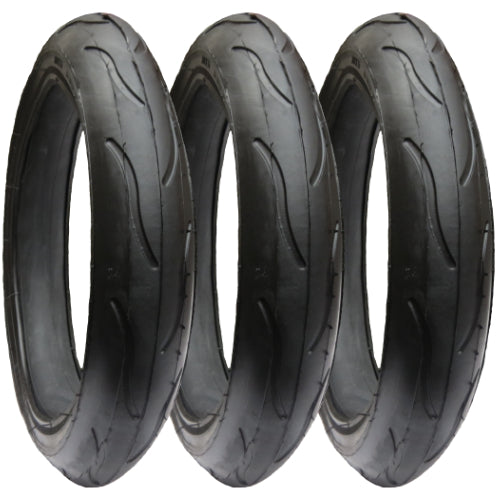 Phil & Teds Vibe replacement tyres size 300 x 55 - Set of 3