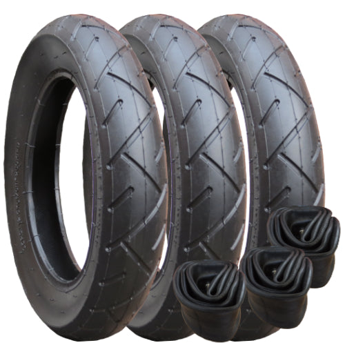 Jane 360 Tyres and Inner Tubes - set of 3 - size 121/2 x 21/4