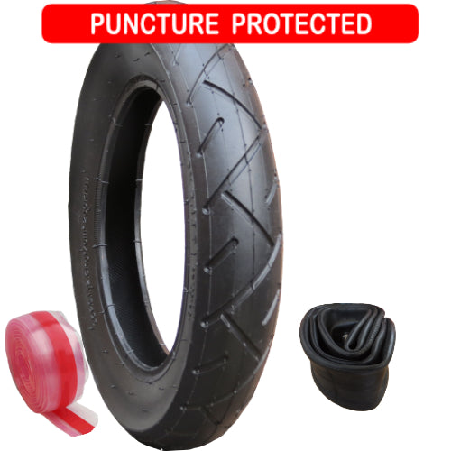 Replacement Tyre size 121/2" x 21/4" - plus inner tube - Puncture Protected