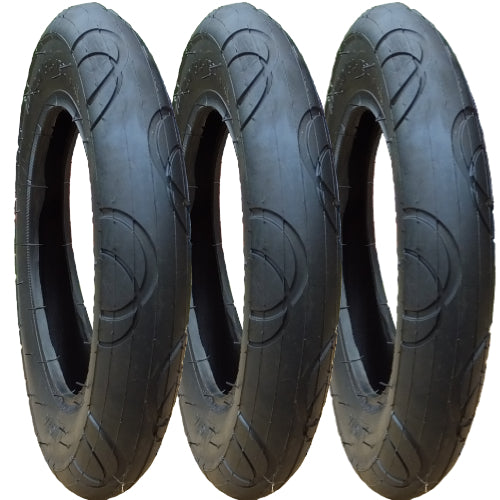 Replacement tyres size 10 x 2.0 - set of 3
