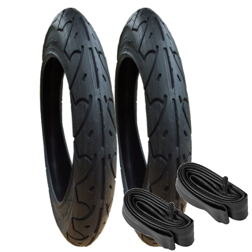 Joovy Zoom replacement tyres and inner tubes for the rear wheels - 16 inch - Set of 2