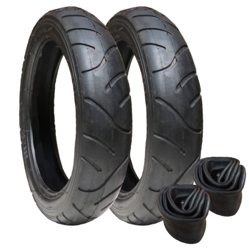 iCandy Replacement Tyres - set of 2 - size 280 x 65-203 - plus Inner Tubes - for Rear Wheels