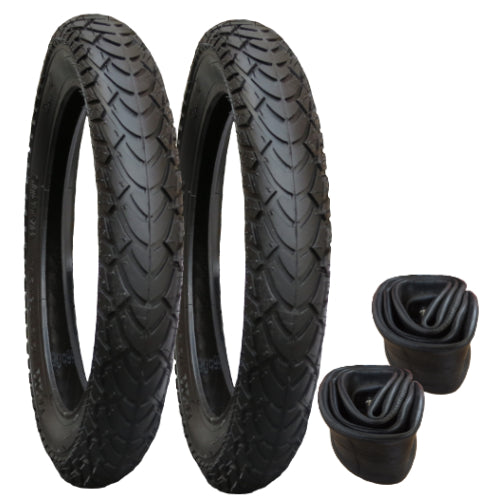 Bugaboo Donkey replacement tyres and inner tubes - set of 2 - for rear wheels