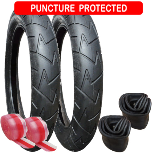 Bugaboo Donkey replacement tyres and inner tubes for rear wheels - set of 2 - Puncture Protected