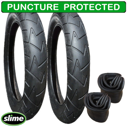 Bugaboo Donkey replacement tyres and inner tubes for rear wheels - set of 2 - with Slime Protection