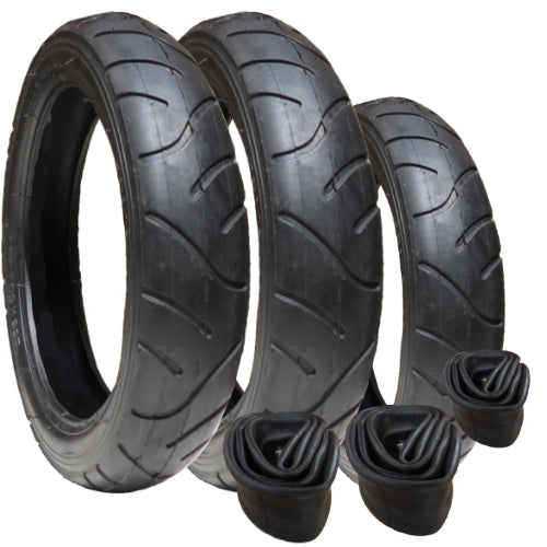 iCandy 3 Wheeler Tyres and Inner Tubes - set of 3 - size 280/255