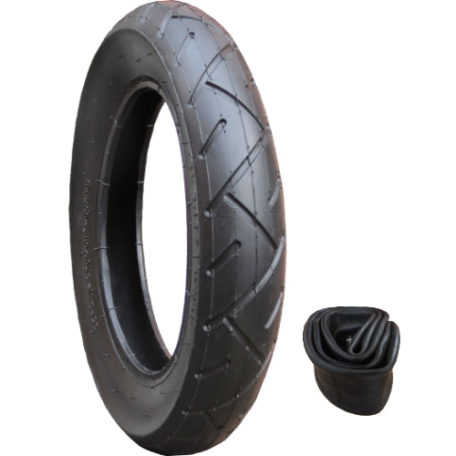 Replacement tyre size 10 x 2.125 plus inner tube