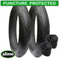 Replacement Tyres size 300 x 55 - plus Inner Tubes - set of 2 - with Slime Protection