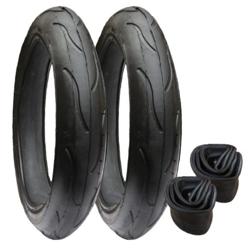 Replacement tyres size 300 x 55 - plus inner tubes - Set of 2