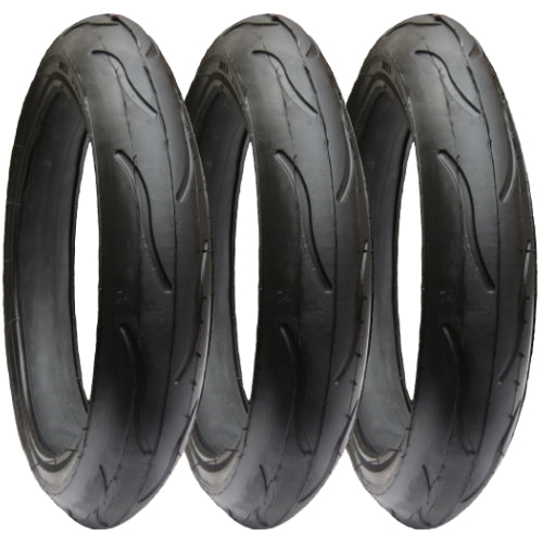 Replacement tyres size 300 x 55 - Set of 3