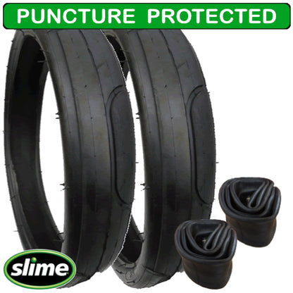 Babystyle Prestige replacement tyres size 60 x 230 plus inner tubes - set of 2 - with Slime Protection