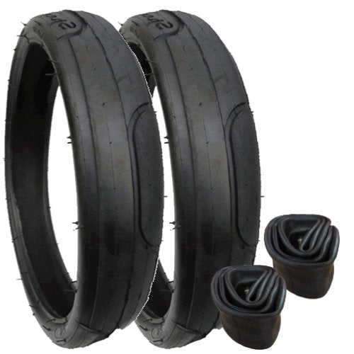 Bebetto Vulcano tyres size 48 x 188 plus inner tubes - set of 2