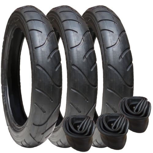 Jane Powertwin Replacement Tyres and Inner Tubes - set of 3