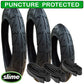 Running Buggy, Jogger replacement tyres and inner tubes - 16 inch and 12 inch - set of 3 - with Slime Protection