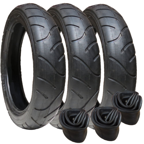 Replacement Tyres - set of 3 - size 280 x 65-203 - plus Inner Tubes
