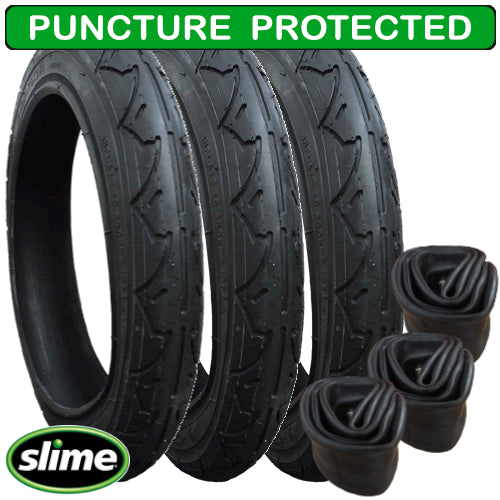 Phil & Teds Tyres and Inner Tubes - set of 3 - with Slime Protection