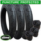 Phil & Teds E3 Twin Tyres and Inner Tubes - set of 3 - with Slime Protection