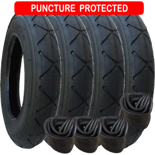 Mountain Buggy Duet tyres size 10 x 2.0 plus inner tubes - set of 4 - Puncture Protected
