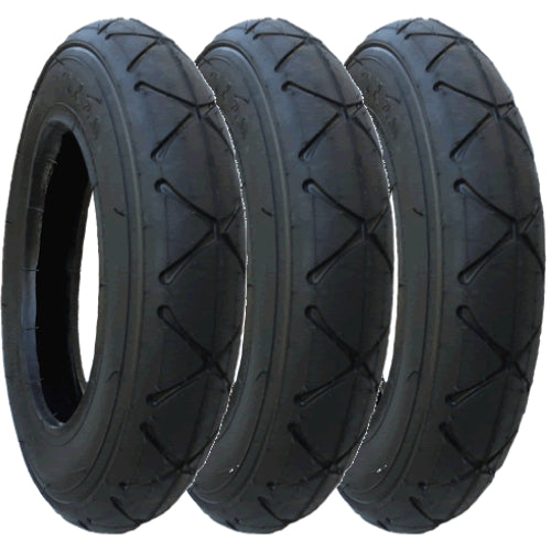 Replacement tyres size 10 x 2.0 - set of 3
