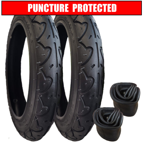 Bugaboo Donkey Tyres and Inner Tubes for rear wheels - set of 2 - Puncture Protected