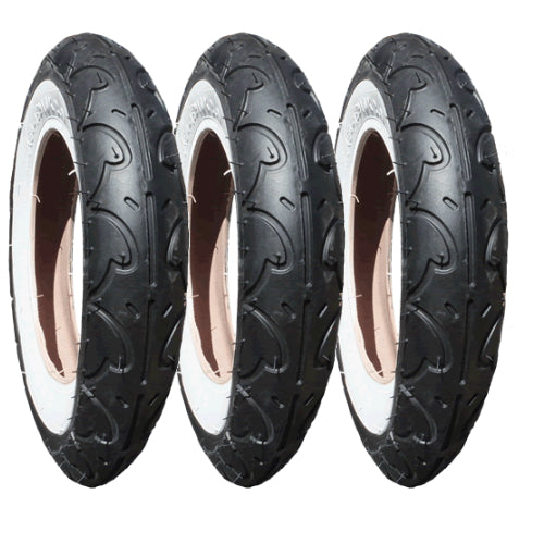 Genuine Phil and Teds Dot Tyres - Set of 3 (10") Kenda
