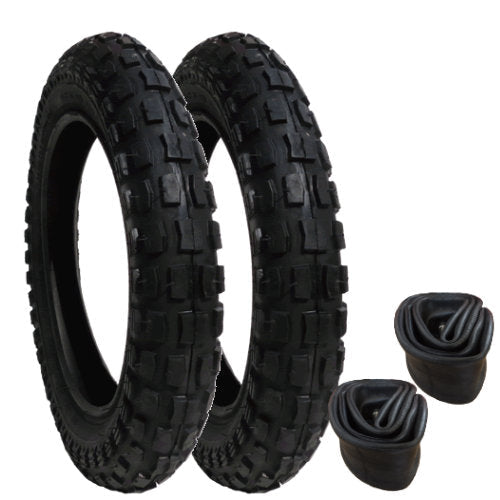 Obaby Zezu Tyres and Inner Tubes - set of 2 - Heavy Duty - size 121/2 x 21/4