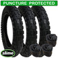Jane Powertwin Replacement Tyres and Inner Tubes - set of 3 - Heavy Duty - with Slime Protection