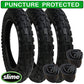 Urban Detour Tyres and Inner Tubes - set of 3 - Heavy Duty - with Slime Protection - size 121/2 x 21/4