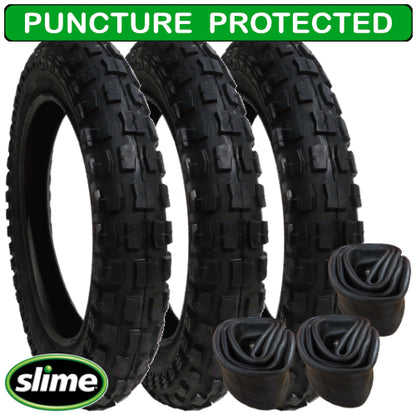 Jane Slalom Pro replacement tyres and inner tubes - set of 3 - Heavy Duty - with Slime Protection