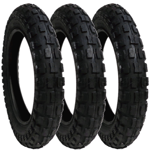 Replacement Tyres - set of 3 - Heavy Duty - size 121/2 x 21/4